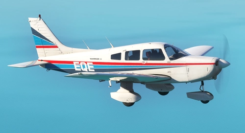 ZK-EQE Canterbury Aero Club (New Zealand) | Just Flight Piper PA-28 Warrior II [4K]