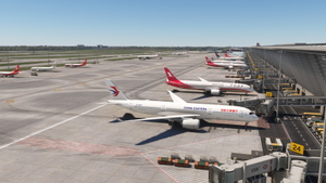 ZSPD Shanghai Pudong - FSLTL Static Aircraft (WF Scenery) thumbnail 1