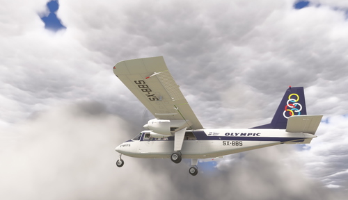 Britten-Norman BN-2 Islander Olympic Aviation SX-BBS (native version)