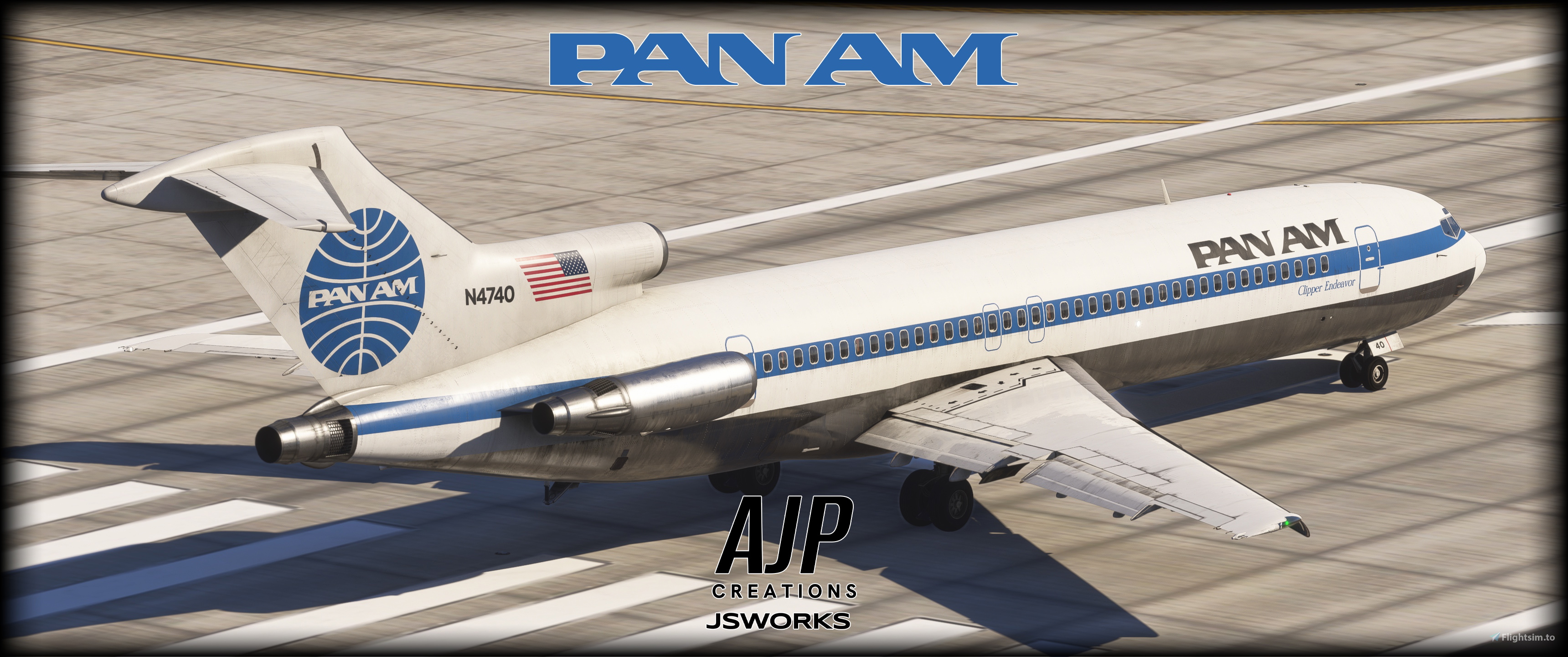 Pan American - Cheatline - N4740 - Boeing 727-200 - Aircraft
