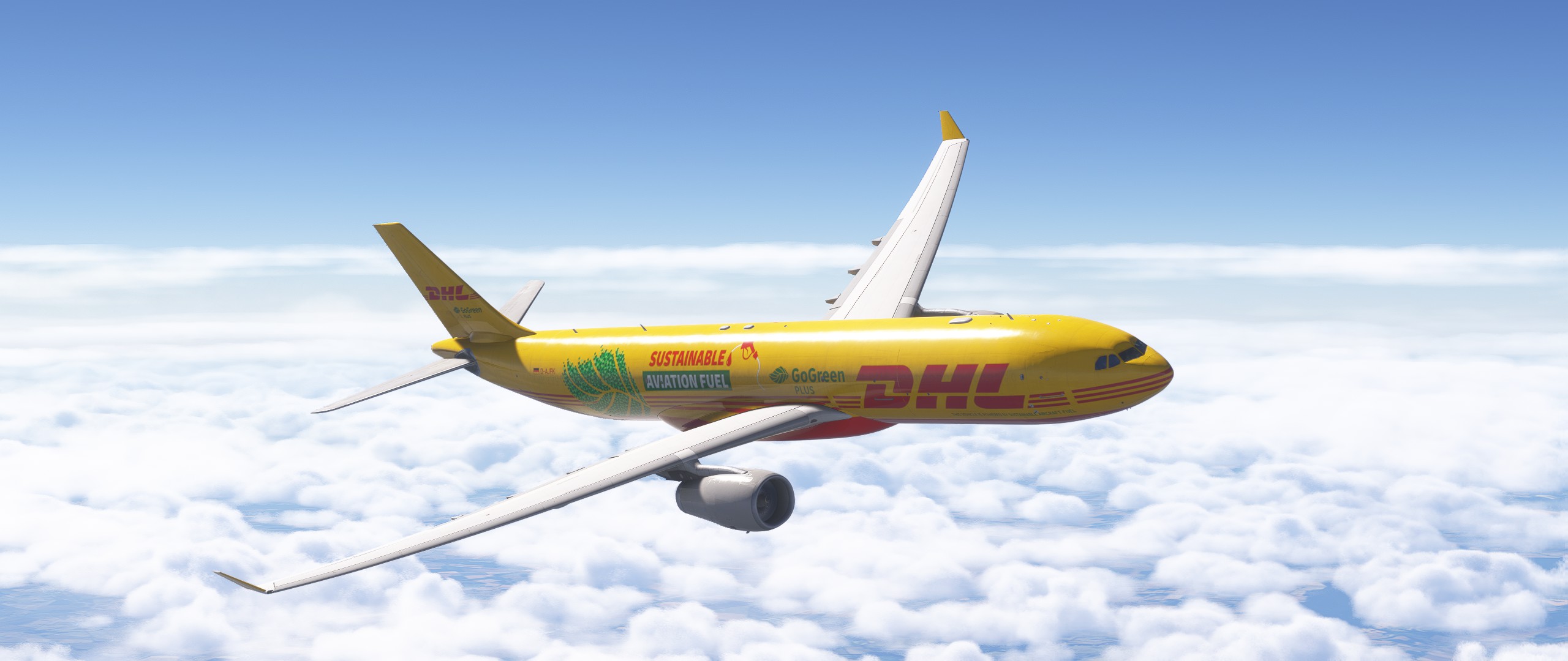 IniBuilds A330-300 P2F - DHL Go Green (fictional) - Aircraft
