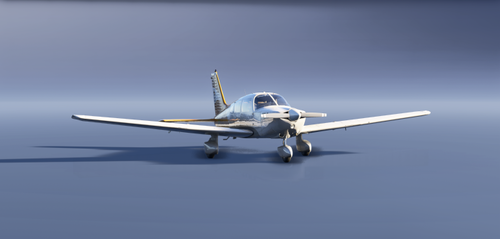 Piper PA-28 Archer II- 10 Years Livery - Gold Virtual Airlines