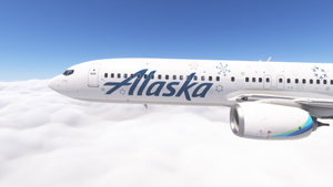 PMDG 737-900ER w/cabin Alaska Airlines - Snowflakes - N287AK thumbnail 1