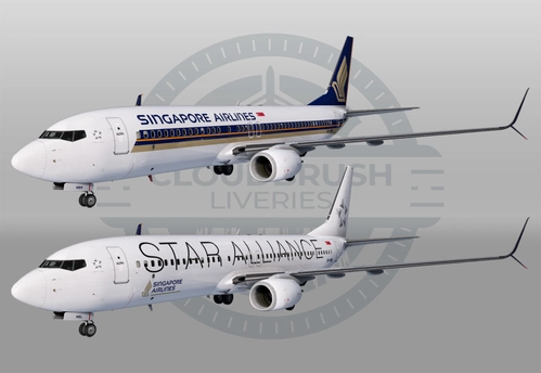 PMDG 737-800 "MAX" - Singapore Airlines - 2 liveries