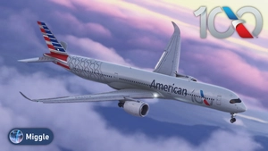 American Airlines 100 Year Anniversary Livery w/ Cabin [A350-1000] thumbnail 5