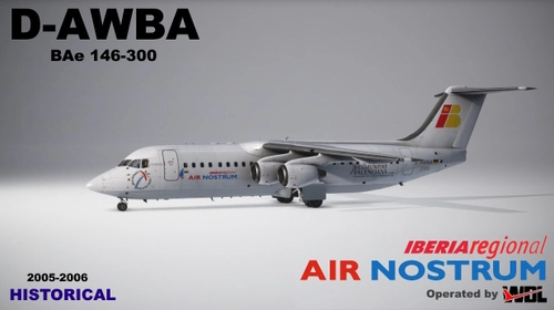 Just Flight 146 Professional, 146-300, D-AWBA, Iberia Regional, Air Nostrum (WDL), 2005