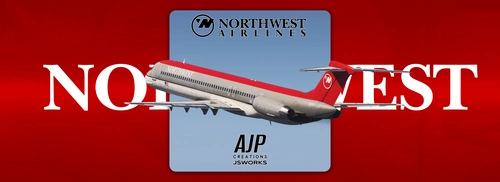 Northwest Airlines - Bowling Shoe - Pack - McDonnell-Douglas MD-82