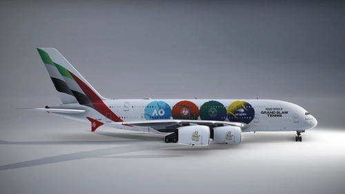 [8K/4K] FlyByWire A380X Emirates A6-EUH - Grand Slam Tennis