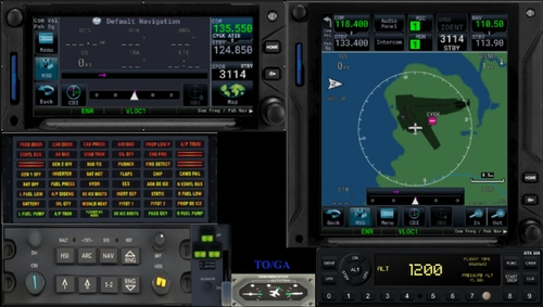 PC12 by SWS Air Manager panel and instruments