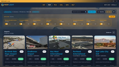 PERFLIGHT Addon Manager, Pre-Flight Checklist & Service Launcher