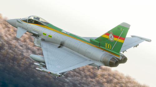 IndiaFoxtEcho EF2000 Typhoon ZJ936, 3 (F) Sqn,100th Anniversary