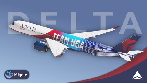 Delta Air Lines 'Team USA' Milano Cortina N531DN [A350-900]