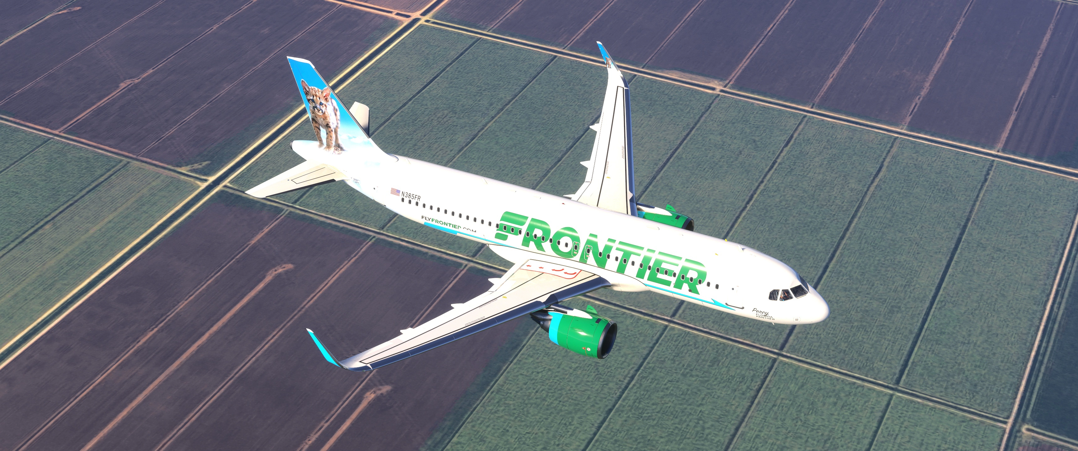 [A32NX] Frontier Percy the Florida Panther A320NEO FBW - Image 1