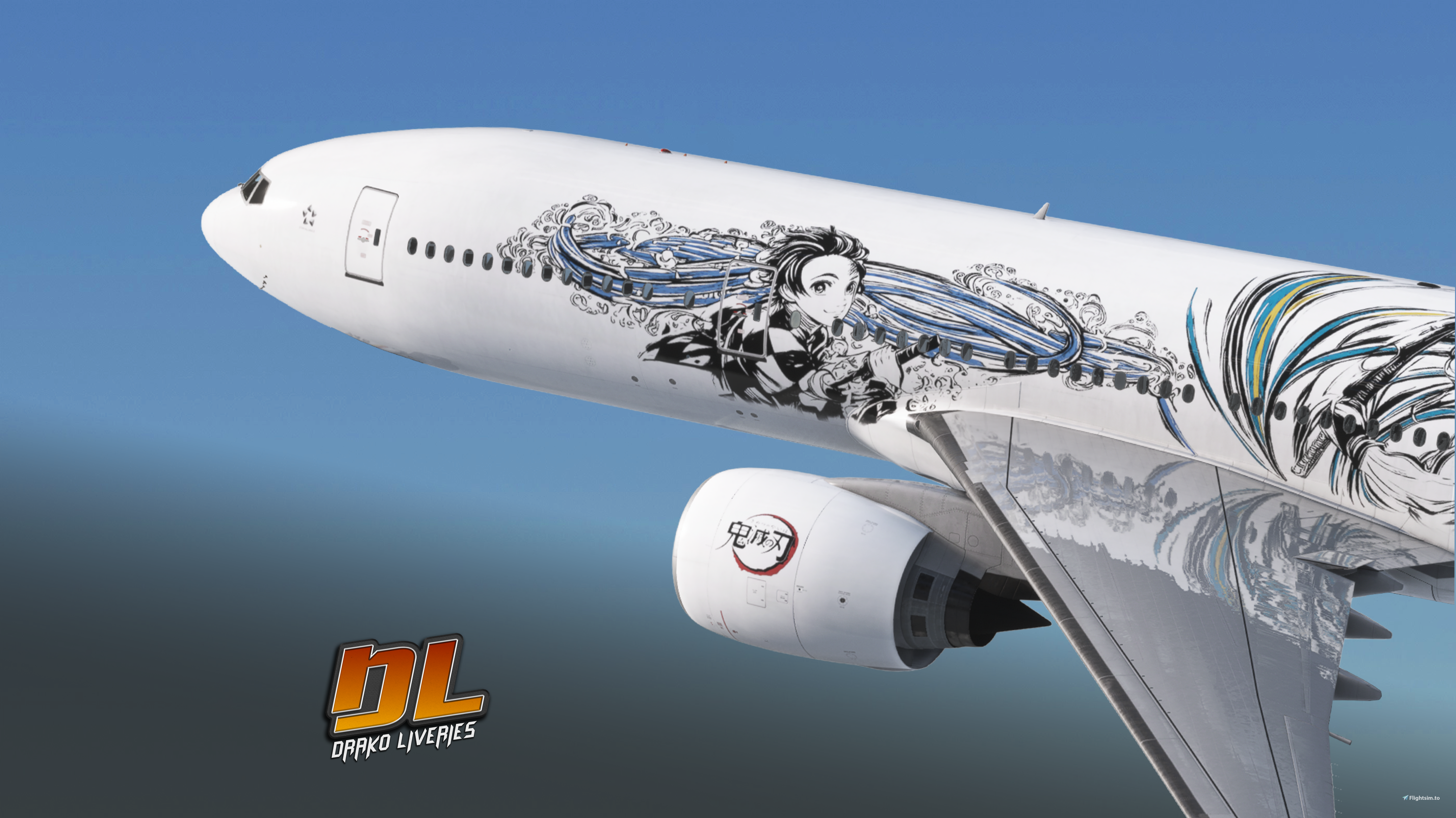 ANA Demon Slayer Jet [JA745A] | PMDG 777-200ER - Aircraft Liveries