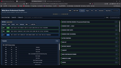 Black Square Baron Professional Interactive Checklist