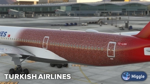 Turkish Airlines 500th Aircraft Special Livery w/ Cabin [A350-900] thumbnail 6