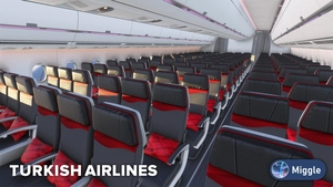 Turkish Airlines 500th Aircraft Special Livery w/ Cabin [A350-900] thumbnail 7