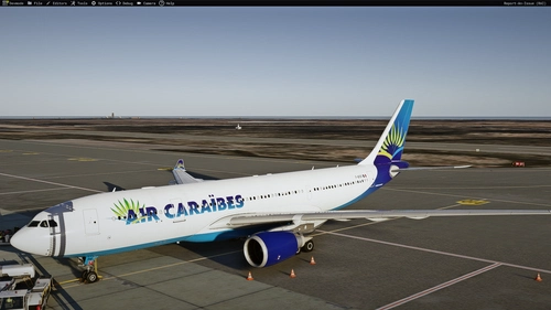 Air Caraïbes F-OFDF old colors livery For Inibuilds A330-200GE MSFS2024(with cabin)