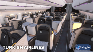 Turkish Airlines 500th Aircraft Special Livery w/ Cabin [A350-900] thumbnail 8