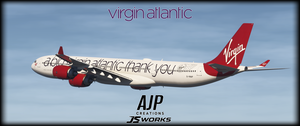 Virgin Atlantic - A Big Thank You - G-VNAP - Aerosoft-Toliss A340-600 thumbnail 3