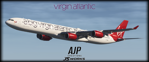 Virgin Atlantic - A Big Thank You - G-VNAP - Aerosoft-Toliss A340-600 thumbnail 4