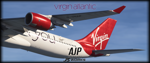 Virgin Atlantic - A Big Thank You - G-VNAP - Aerosoft-Toliss A340-600 thumbnail 5