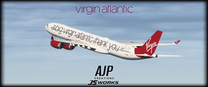 Virgin Atlantic - A Big Thank You - G-VNAP - Aerosoft-Toliss A340-600 thumbnail 7