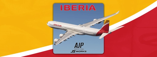 Iberia - EC-LEV - Aerosoft-Toliss A340-600