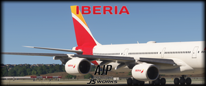 Iberia - EC-LEV - Aerosoft-Toliss A340-600 thumbnail 3
