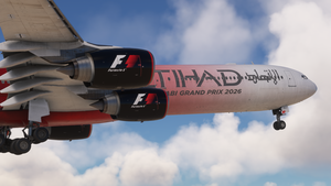 Etihad Formula 1 | Aerosoft A340-600 thumbnail 2