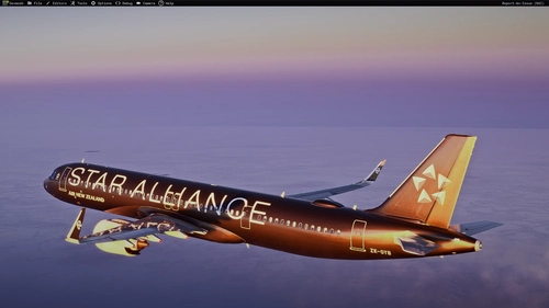 Air New Zealand ZK-OYB Star Alliance livery Inibuilds A321LR MSFS2024 (with cabin)