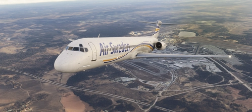 Air Sweden MD-81 SE-DMT circa 2010