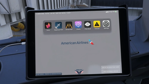 American Airlines - AA/AAL - EFB BACKGROUND - A321