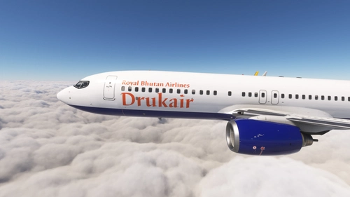 PMDG 737-800 w/ cabin Drukair (A5-JKW)