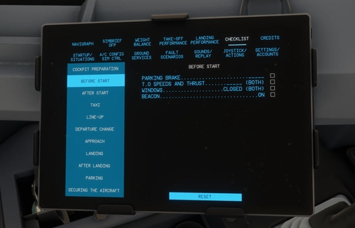 Aerosoft A340-600 EFB Normal Checklist
