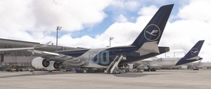 FlyByWire A380 - Lufthansa 100 Year Anniversary D-AIMH (4K) thumbnail 31