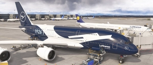 FlyByWire A380 - Lufthansa 100 Year Anniversary D-AIMH (4K) thumbnail 32