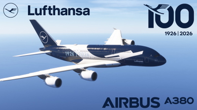 FlyByWire A380 - Lufthansa 100 Year Anniversary D-AIMH (4K)
