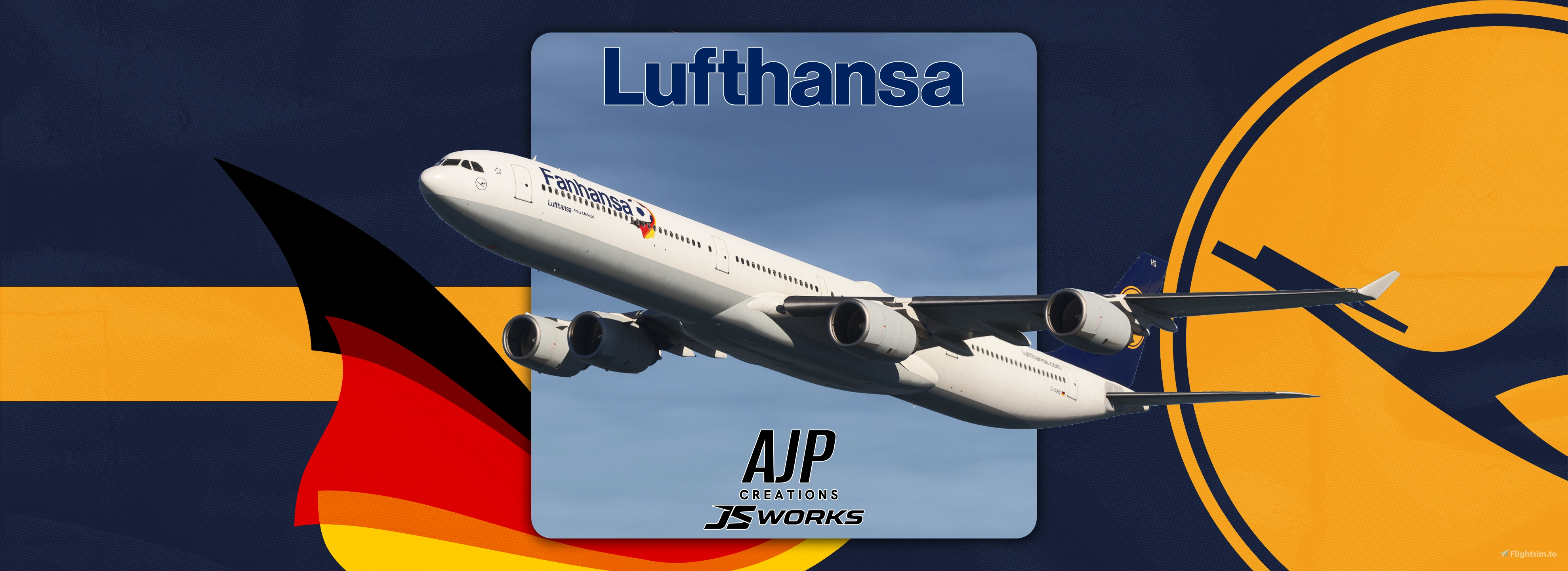 Lufthansa - Fanhansa - D-AIHQ - Aerosoft-Toliss A340-600