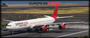 European Cargo - G-ECLM - Aerosoft-Toliss A340-600 thumbnail 4