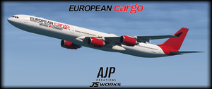European Cargo - G-ECLM - Aerosoft-Toliss A340-600 thumbnail 6