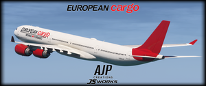 European Cargo - G-ECLM - Aerosoft-Toliss A340-600 thumbnail 7
