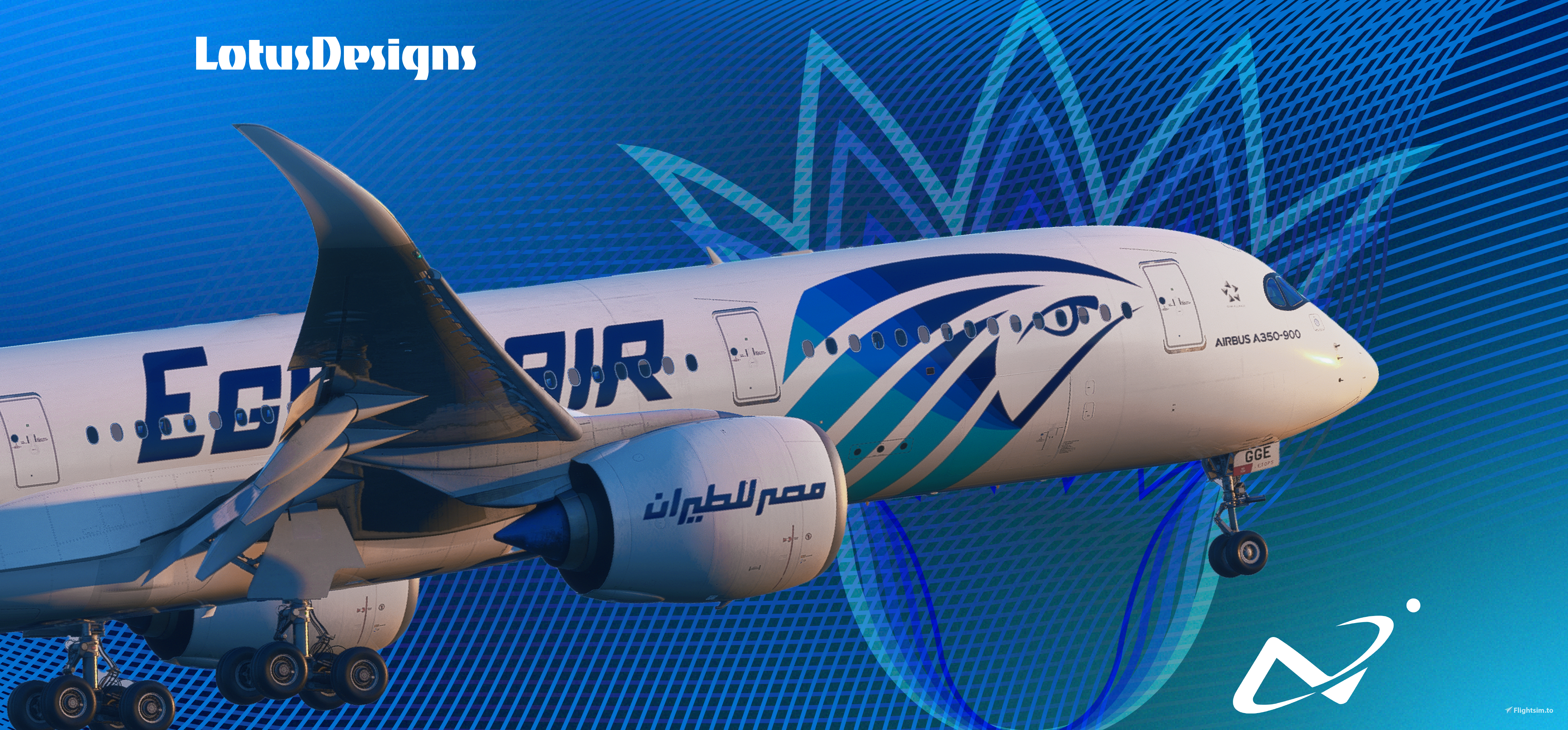 EGYPTAIR A350 FLEET Inibuilds a350-900 w/cabin - Image 1