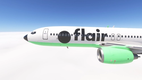 PMDG 737-800 w/ cabin Flair Airlines (C-FFLA)
