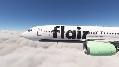 PMDG 737-800 w/ cabin Flair Airlines (C-FFBC and C-FLEJ)