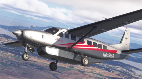 N619MA Kenmore Air Black Square Caravan Pro (Dynamic Registration)