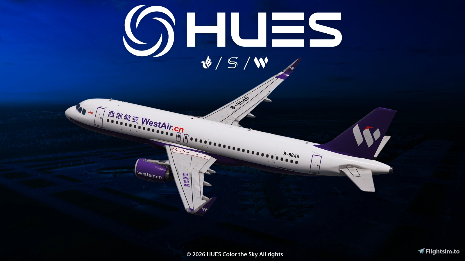 西部航空 China West Air  Pack | Fenix A320  | 8K & 4K - Image 1