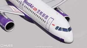 西部航空 China West Air  Pack | Fenix A320  | 8K & 4K thumbnail 10