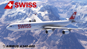 Aerosoft A340-600 - Swiss (fictional) thumbnail 1