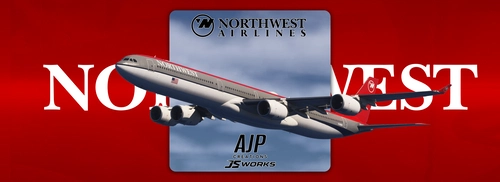 Northwest Airlines - Bowling Shoe - N346NW - Aerosoft-Toliss A340-600